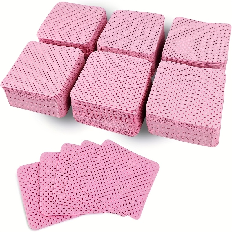 Eyelash Extension Remover Gel - 50 Pieces of Velvet-Free Nail Wipes,