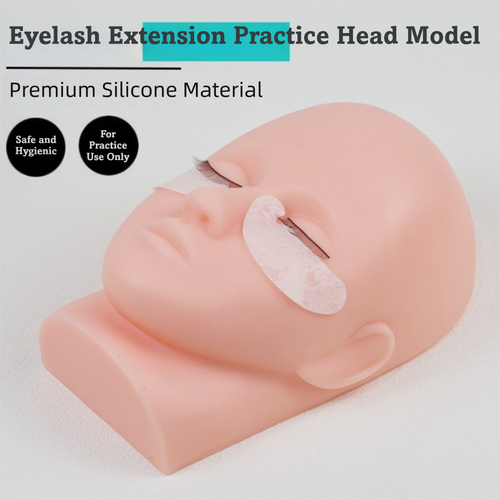Eyelash Extension For Men - Soft Eyelash Extension Practice Model Silicone