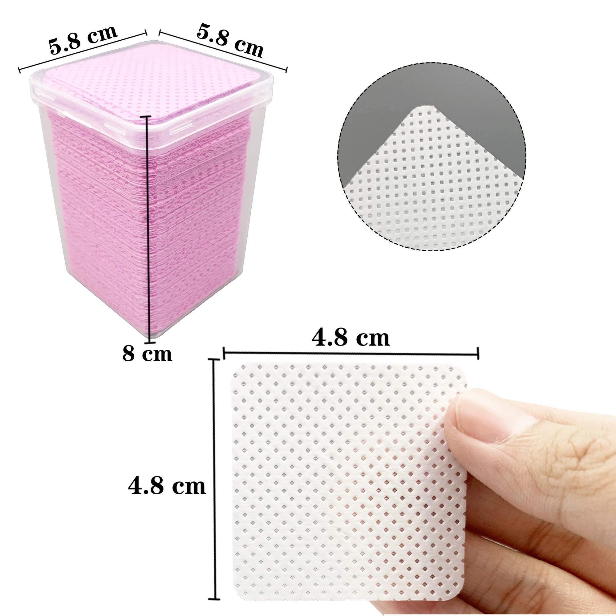 200Pcs/Box Lint Free Nail Wipe - Eyelash Extension Remover Gel incelemesi ve fiyatı