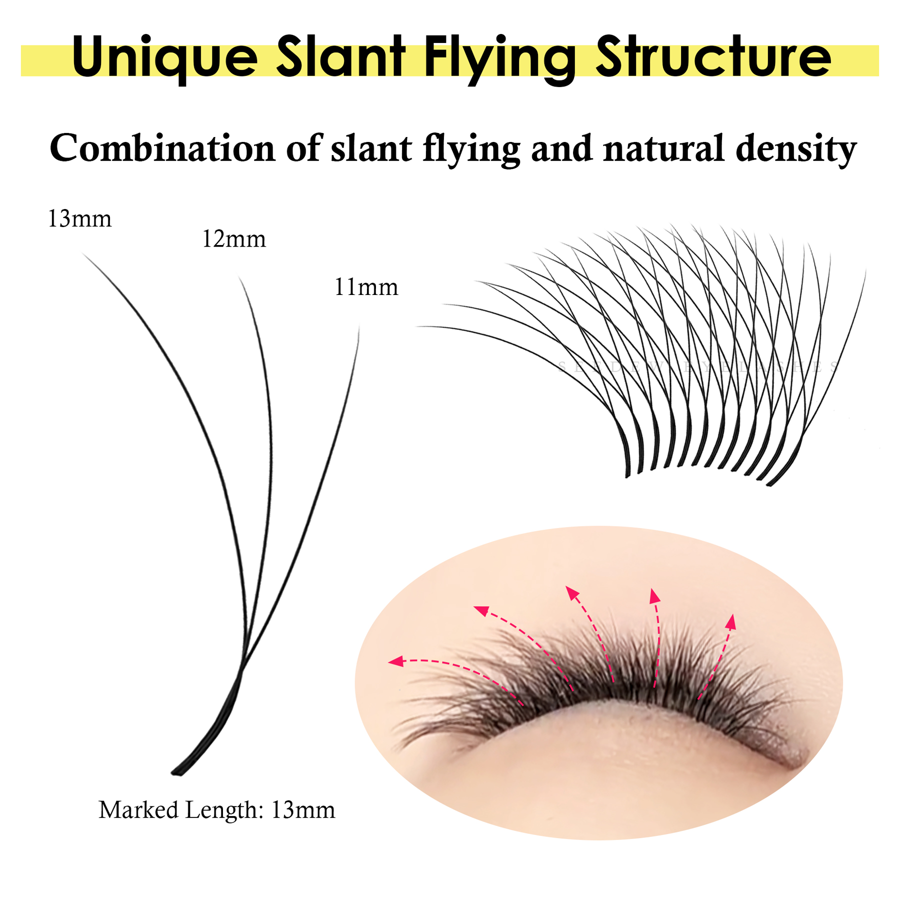 SEEDEW Fox 3D 4D Eyelash Exten - Eyelash Extension Cat Eye Wispy incelemesi ve fiyatı