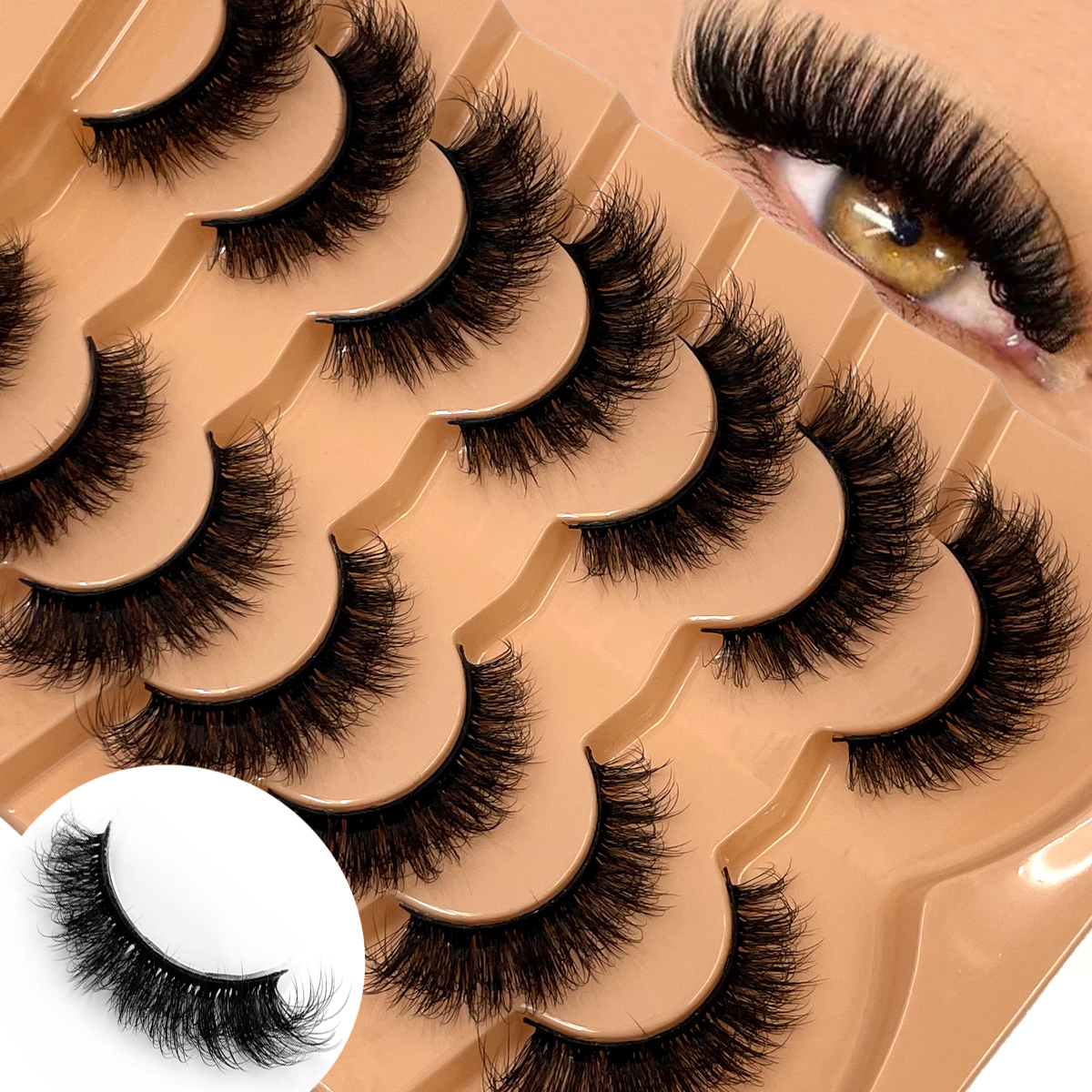 HBZGTLAD Fluffy Wispy Lashes N - Eyelash Extension Cat Eye Wispy incelemesi ve fiyatı