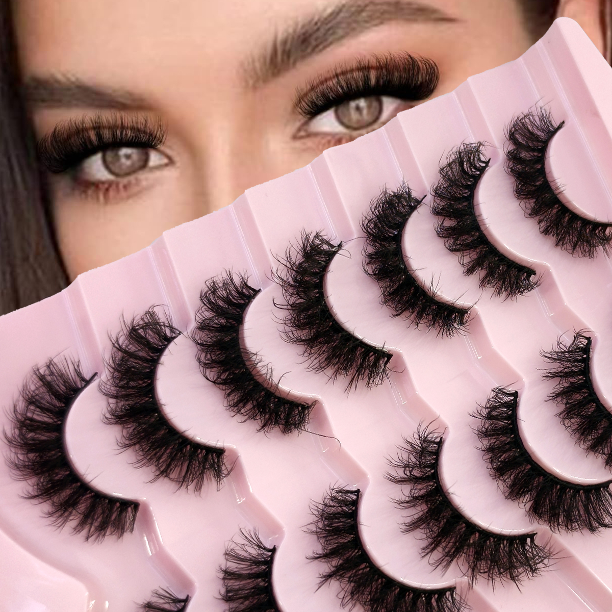 Cat Eye Eyelashes 3D Natural F - Eyelash Extension Cat Eye Wispy incelemesi ve fiyatı