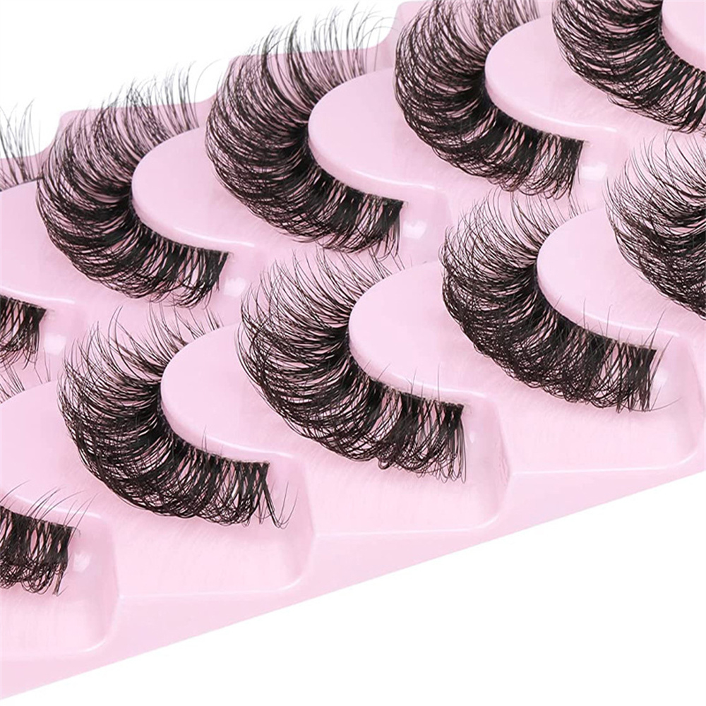 10 Pairs False Eyelashes 6D Su - Eyelash Extension Cat Eye Wispy incelemesi ve fiyatı