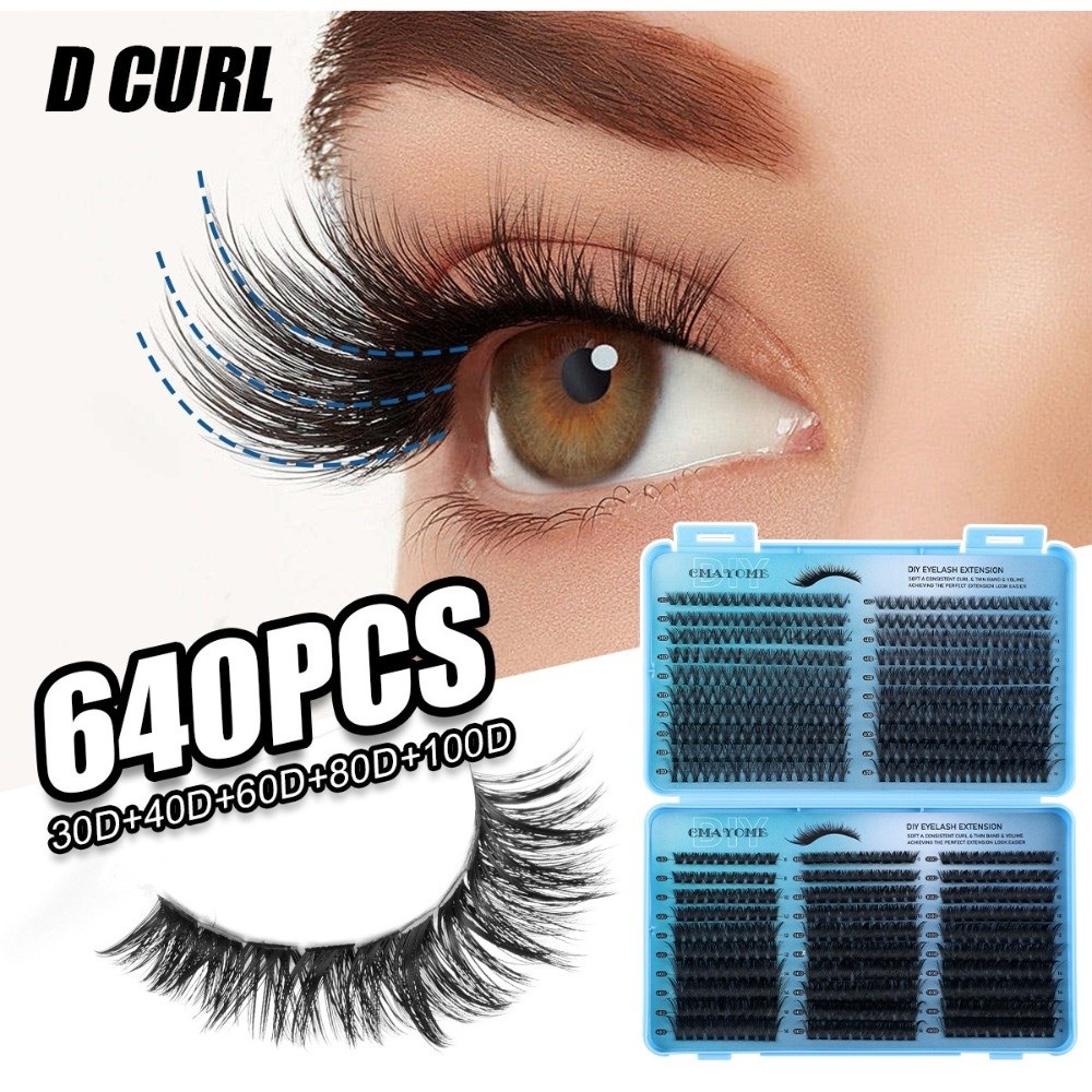 640Pcs 8-16mm Length False Eye - Eyelash Extension Volume Lashes incelemesi ve fiyatı