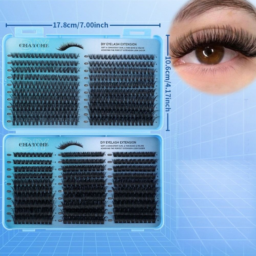 640Pcs 8-16mm Length False Eye - Eyelash Extension Volume Lashes incelemesi ve fiyatı