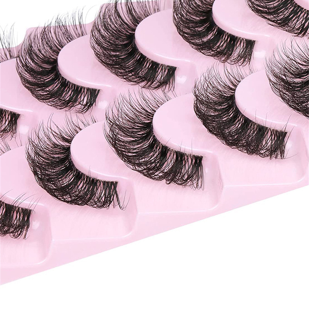 10 Pairs False Eyelashes 6D Su - Eyelash Extension Cat Eye Wispy incelemesi ve fiyatı
