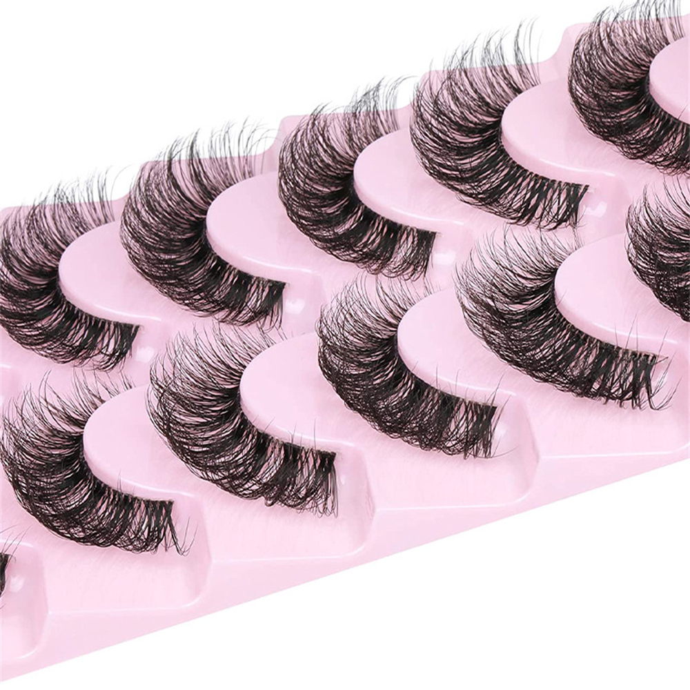 10 Pairs False Eyelashes 6D Su - Eyelash Extension Cat Eye Wispy incelemesi ve fiyatı
