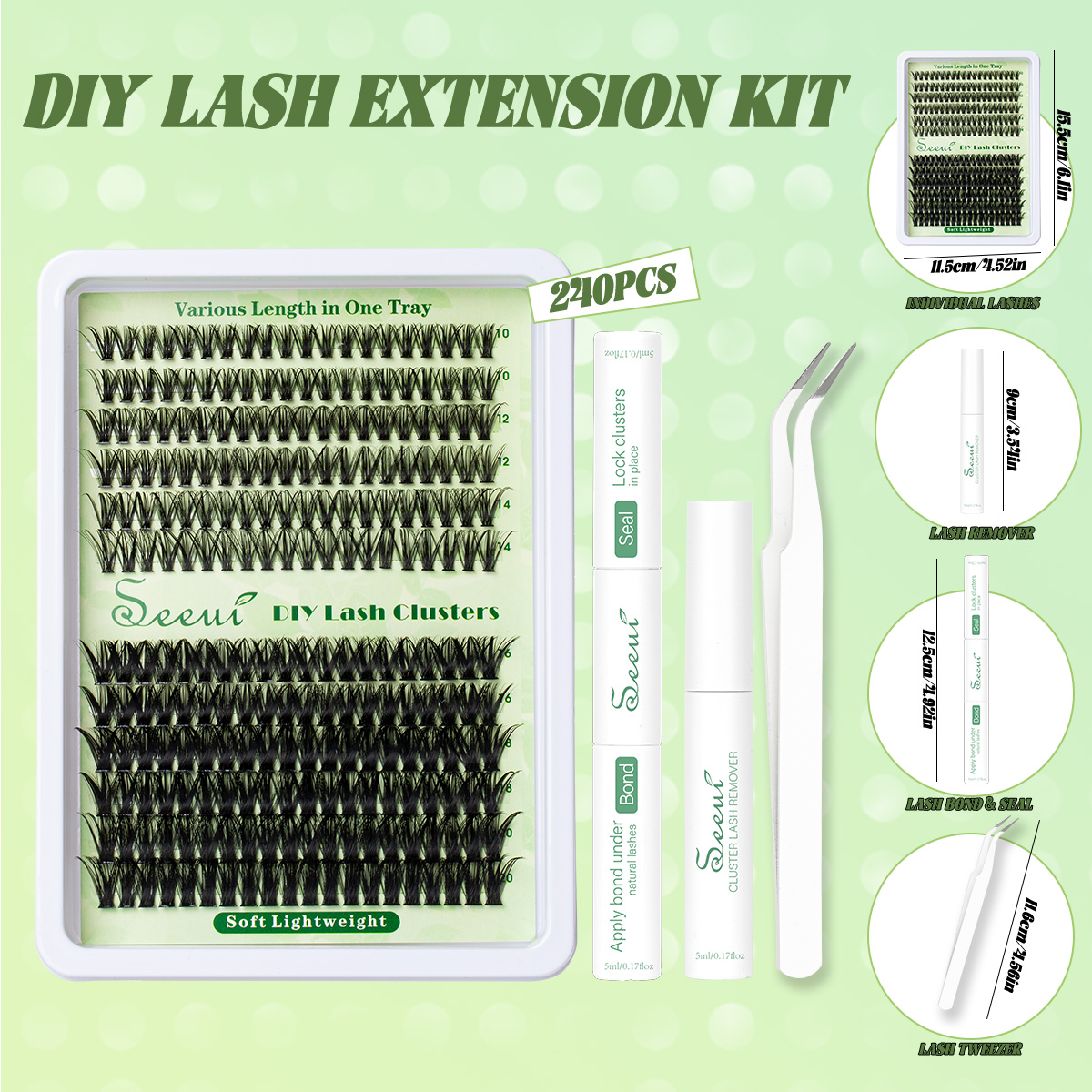 Cluster Lashes Kit Individual  - Eyelash Extension Volume Lashes incelemesi ve fiyatı