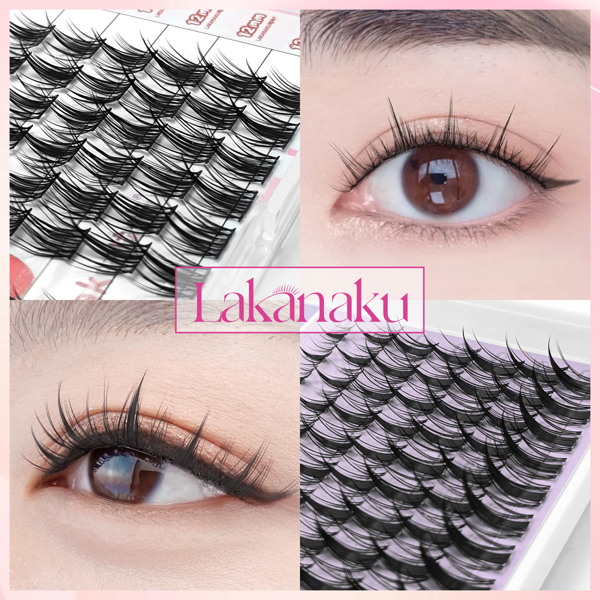 LAKANAKU Manhua Cluster Lashes - Eyelash Extension For Men incelemesi ve fiyatı