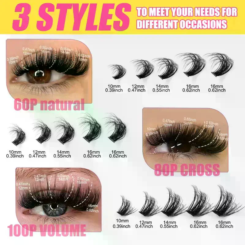 Cluster Lashes Kit Individual  - Eyelash Extension Volume Lashes incelemesi ve fiyatı