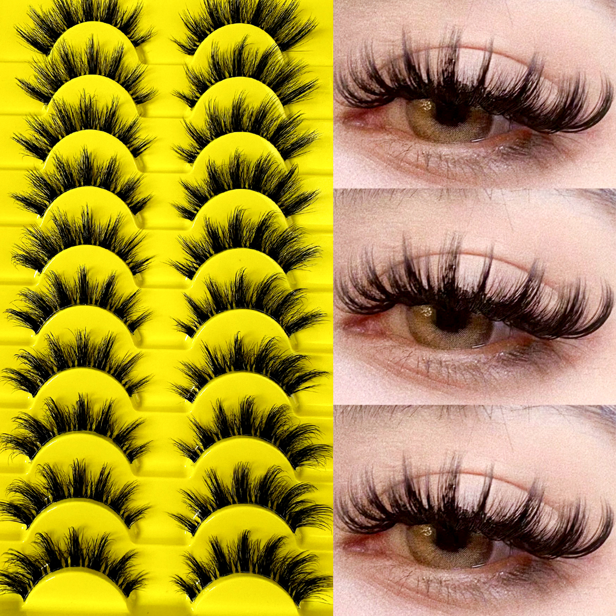 10 Pairs Cat Eye Lashes Natura - Eyelash Extension Cat Eye Wispy incelemesi ve fiyatı